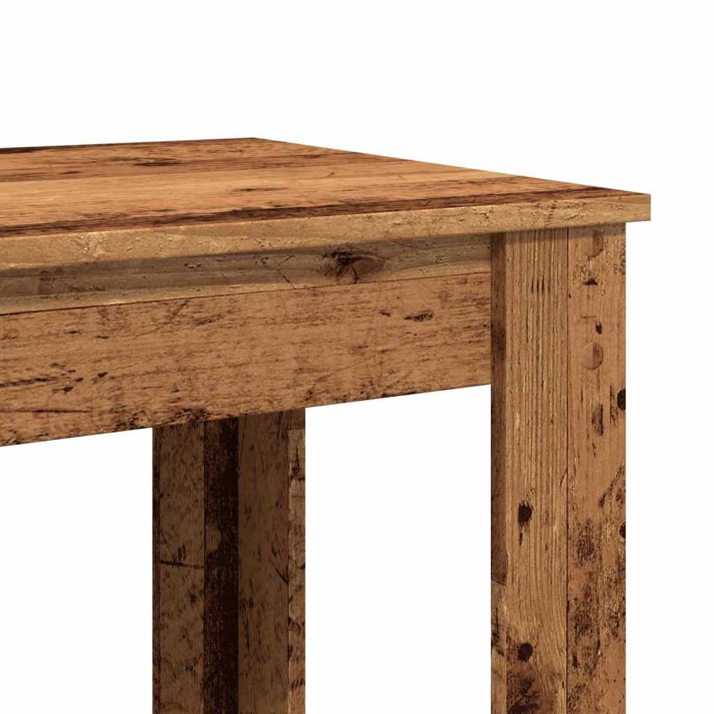 Bar Table Old Wood 102x50x103.5 cm Engineered Wood
