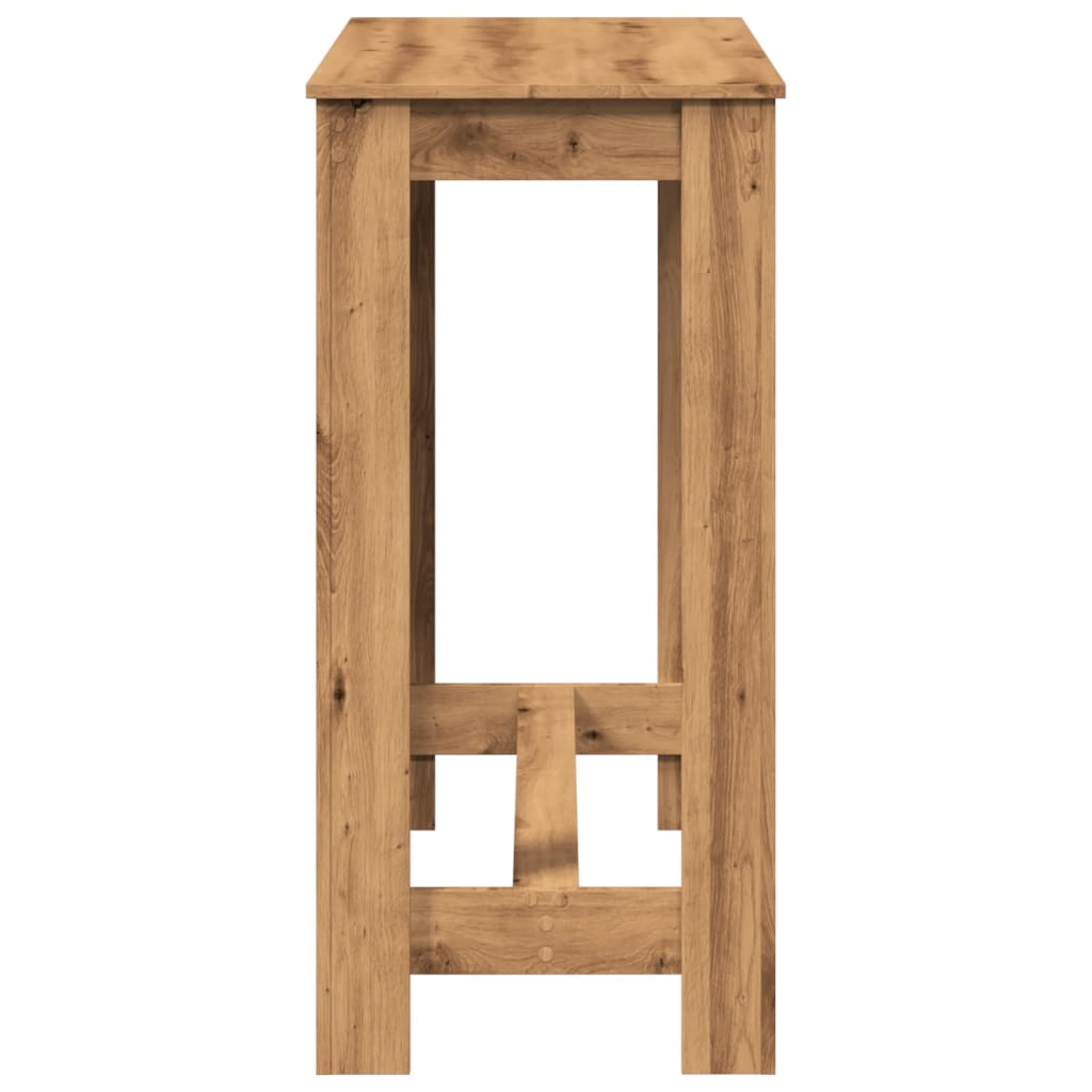 Bar Table Artisan Oak 102x50x103.5 cm Engineered Wood