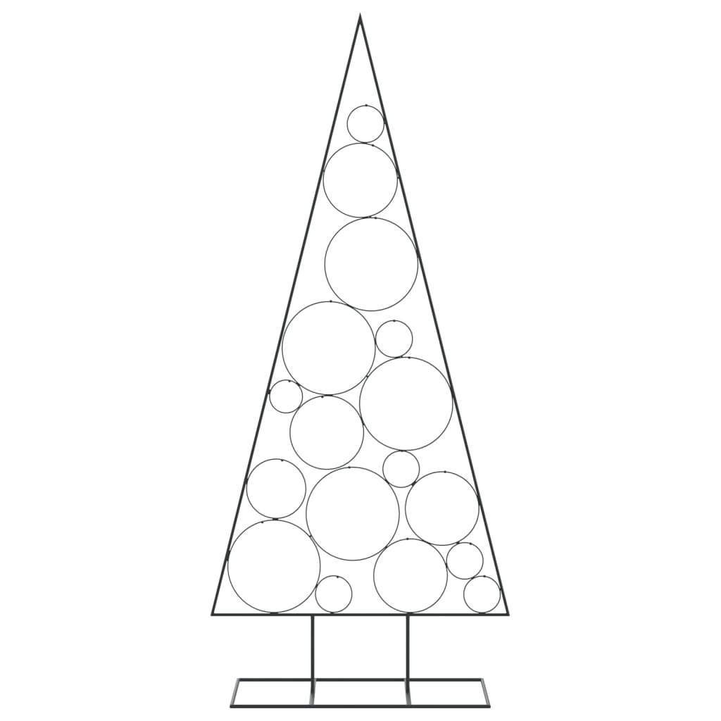 Metal Christmas Tree for Decoration Black 180 cm