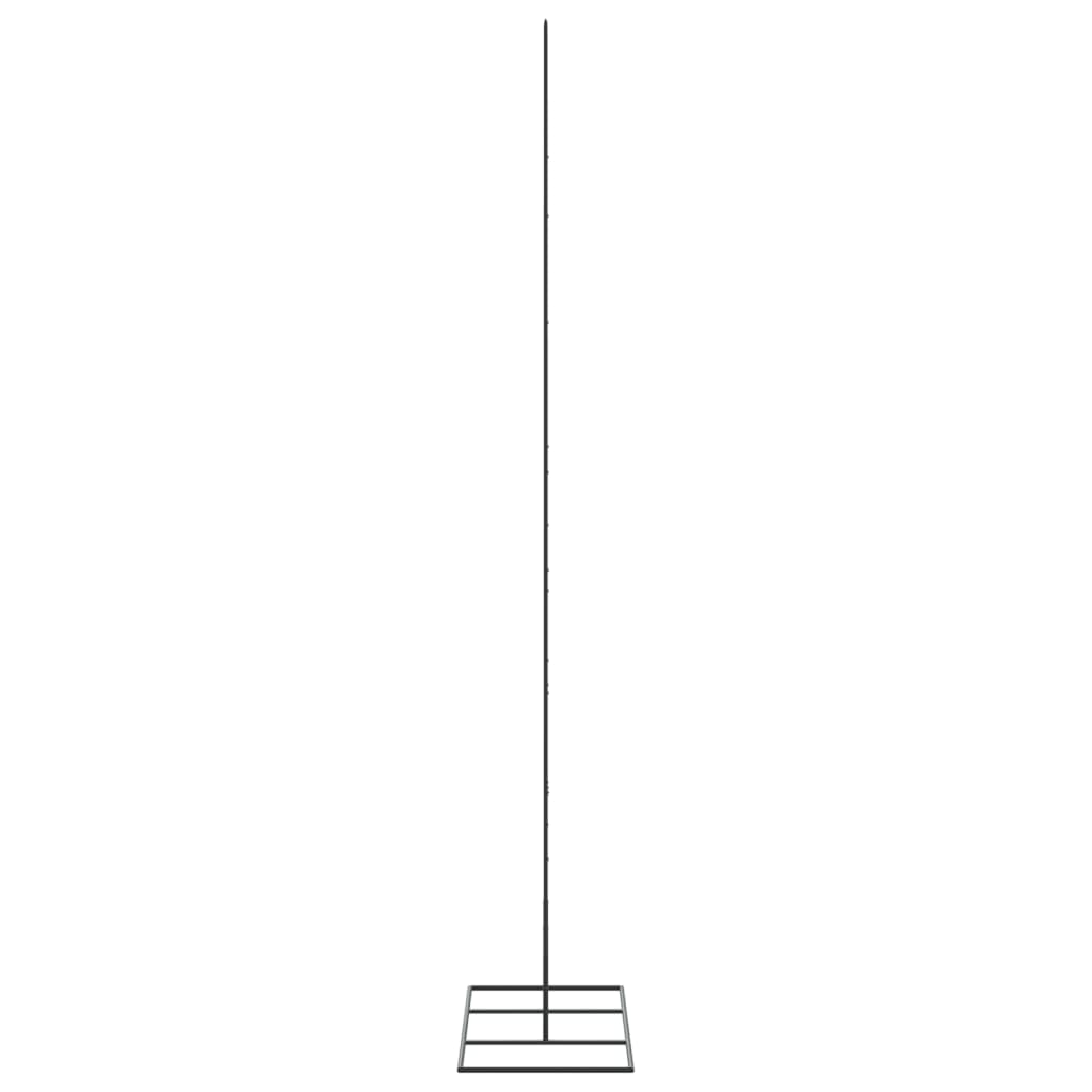 Metal Christmas Tree for Decoration Black 180 cm