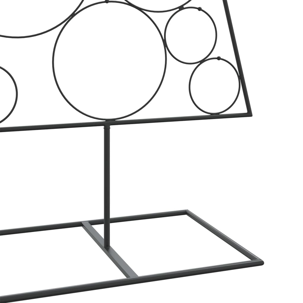 Metal Christmas Tree for Decoration Black 180 cm