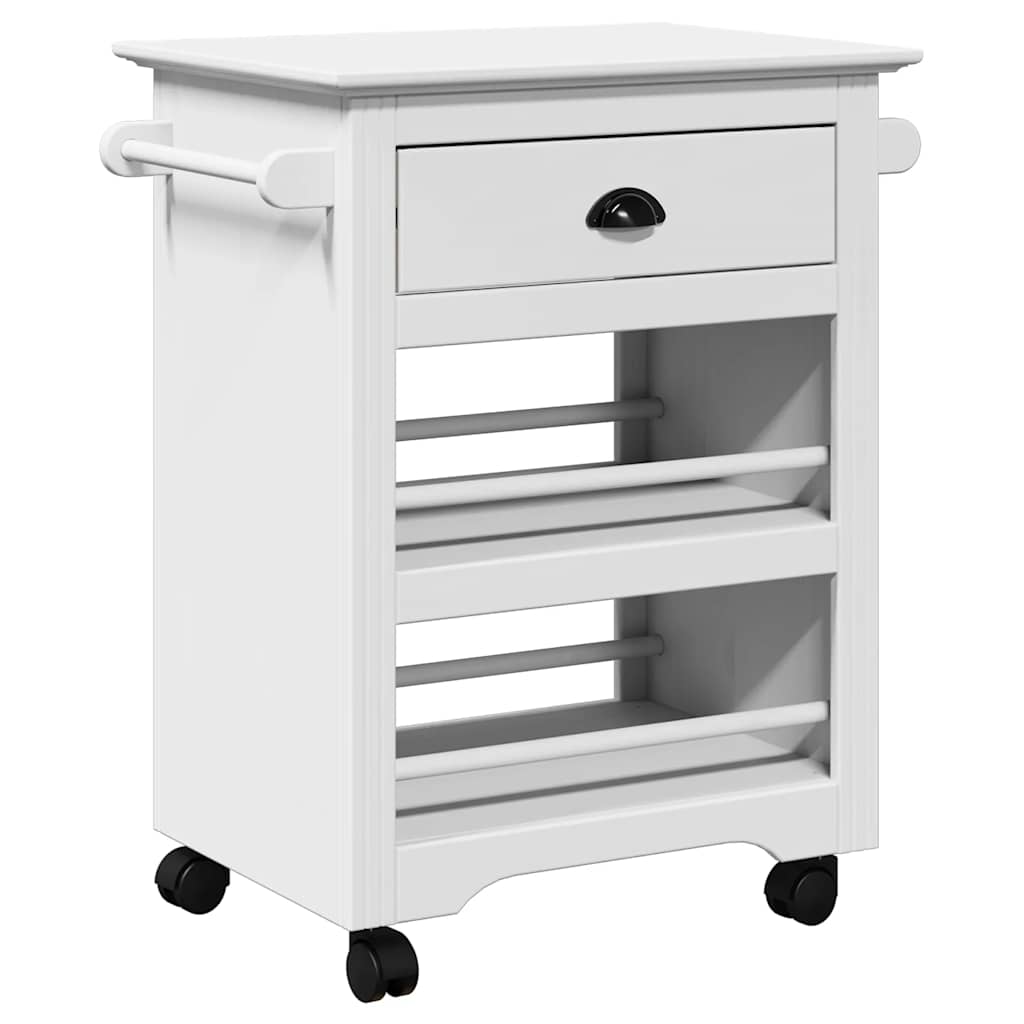 Kitchen Trolley BODO White 67.5x45x80 cm