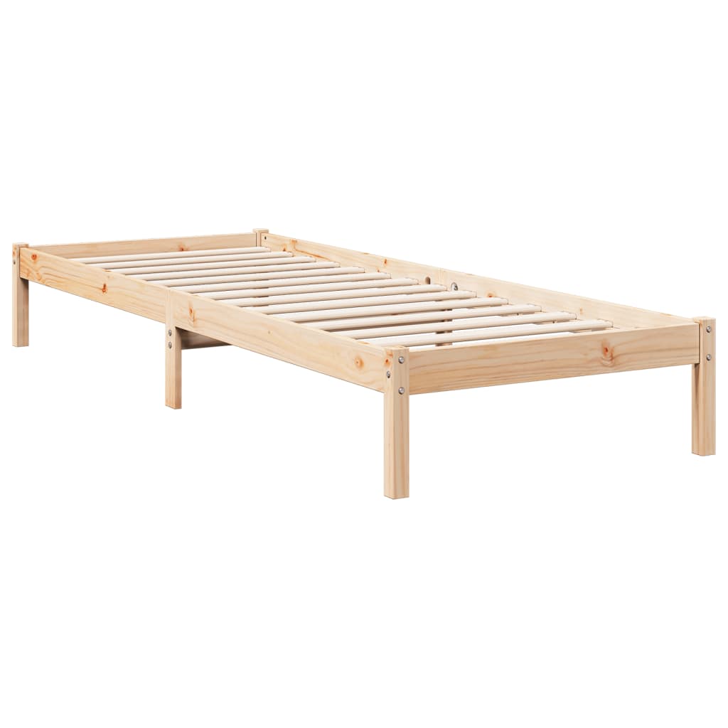 Extra Long Bed Frame without Mattress 80x210 cm Solid Wood Pine