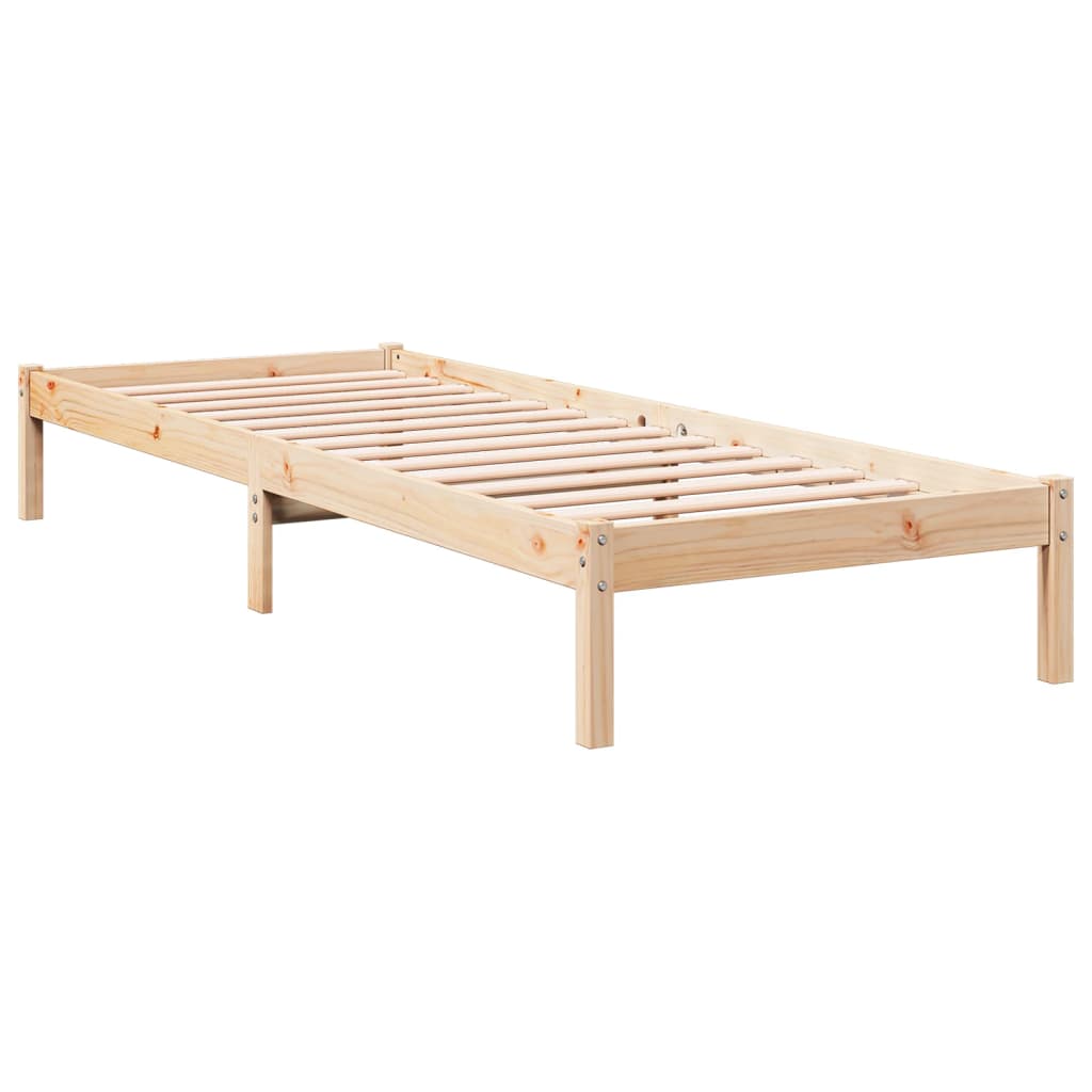 Extra Long Bed Frame without Mattress 90x210 cm Solid Wood Pine