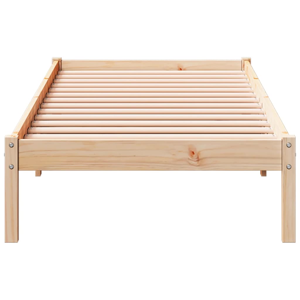Extra Long Bed Frame without Mattress 90x210 cm Solid Wood Pine