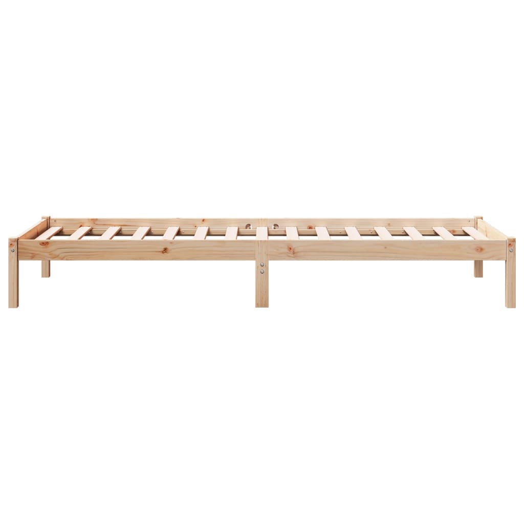 Extra Long Bed Frame without Mattress 90x210 cm Solid Wood Pine