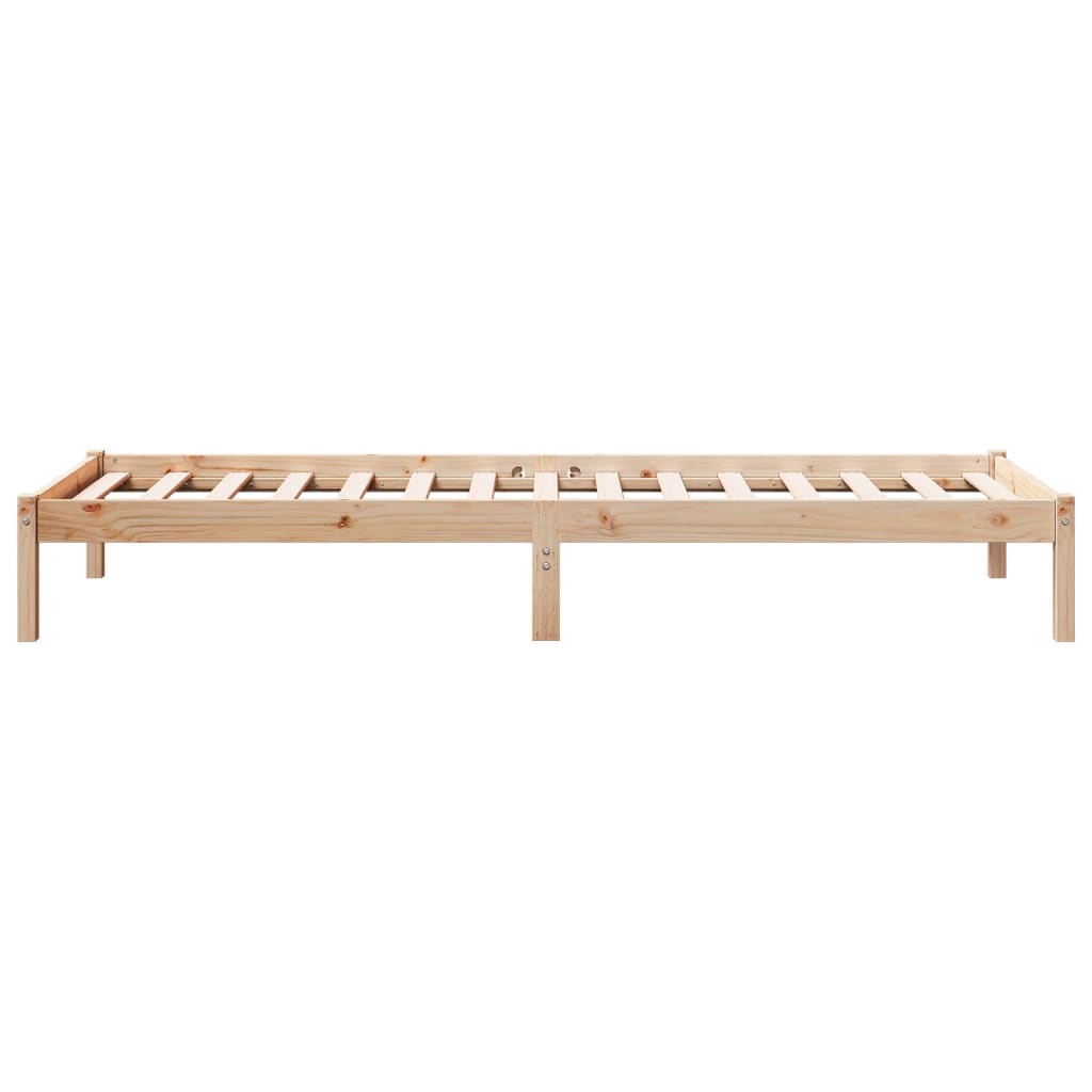 Extra Long Bed Frame without Mattress 100x210 cm Solid Wood Pine