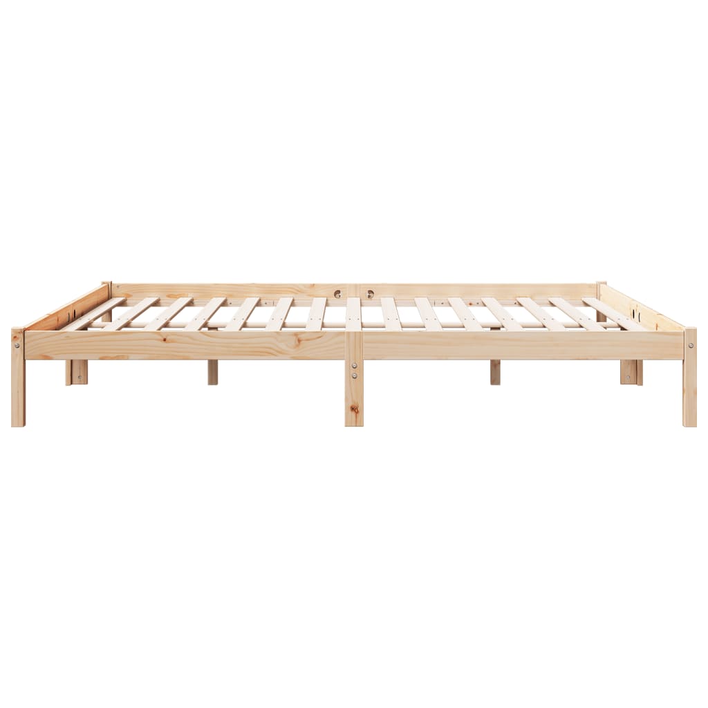 Extra Long Bed Frame without Mattress 200x210 cm Solid Wood Pine