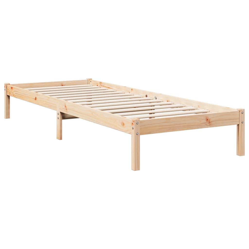 Extra Long Bed Frame without Mattress 80x220 cm Solid Wood Pine