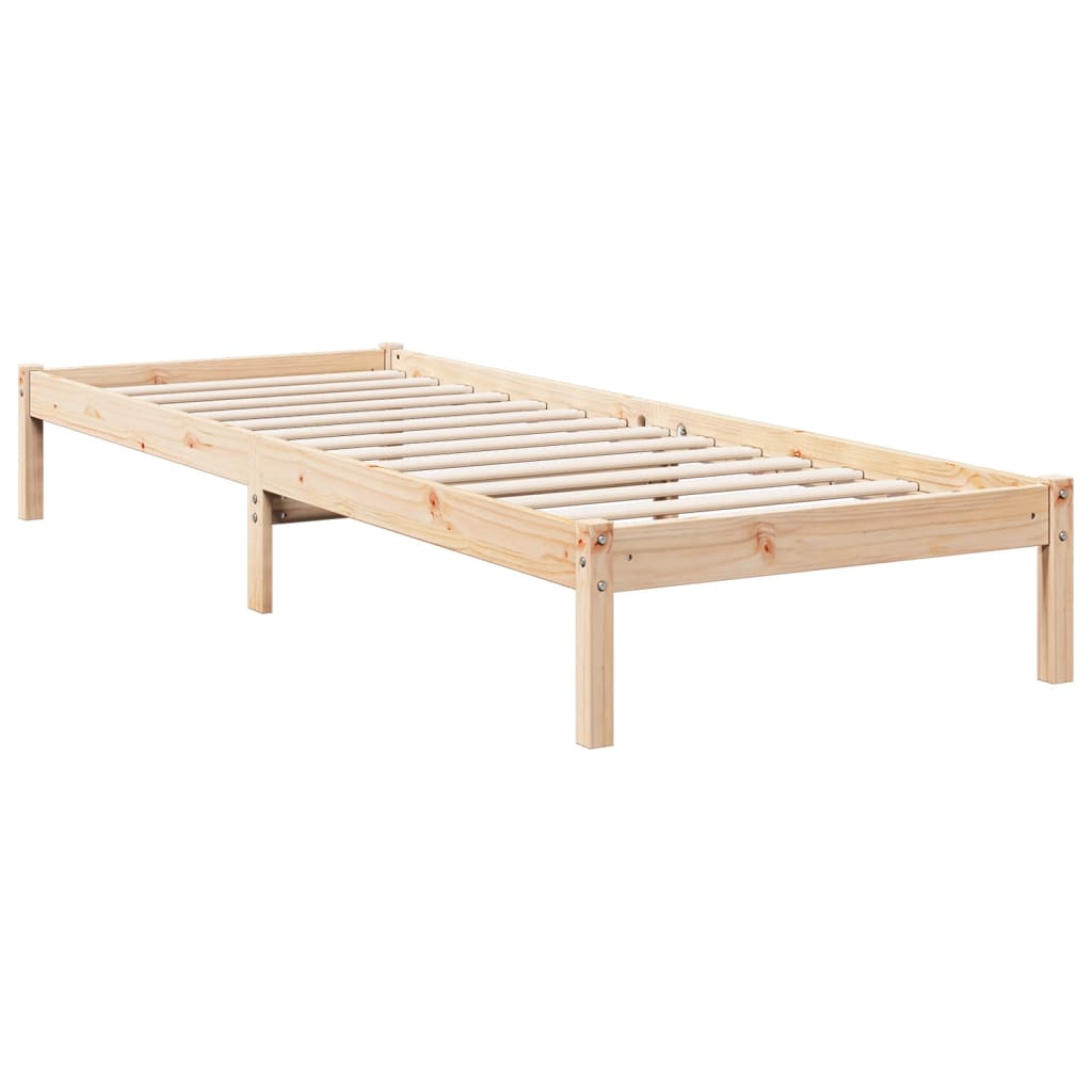 Extra Long Bed Frame without Mattress 80x220 cm Solid Wood Pine