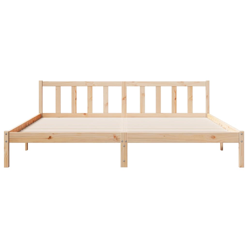 Extra Long Bed Frame without Mattress 180x220 cm Solid Wood Pine