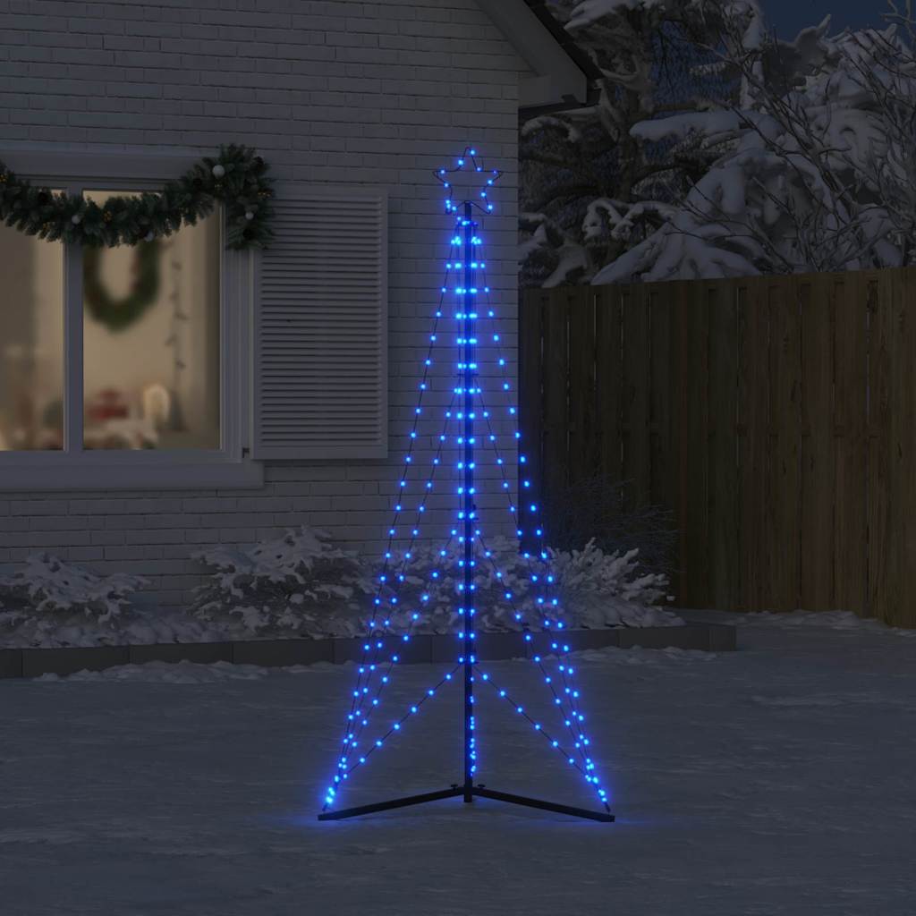 LED Christmas Tree 363 LEDs Blue 182 cm