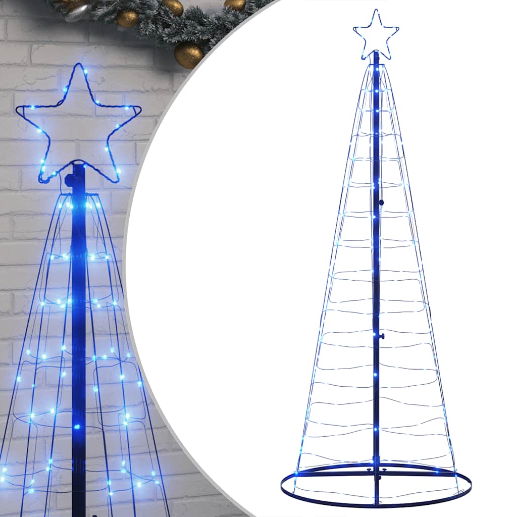 LED Christmas Tree 200 LEDs Blue 182 cm