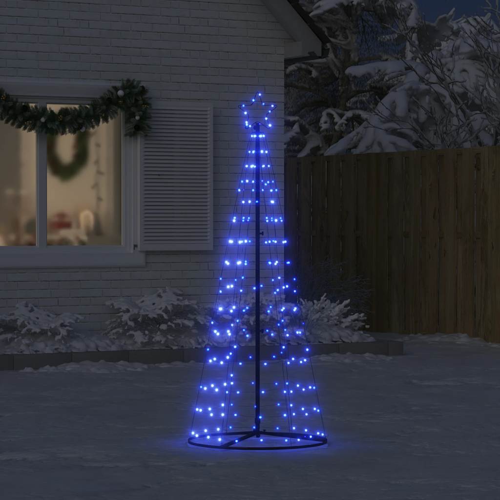 LED Christmas Tree 200 LEDs Blue 182 cm