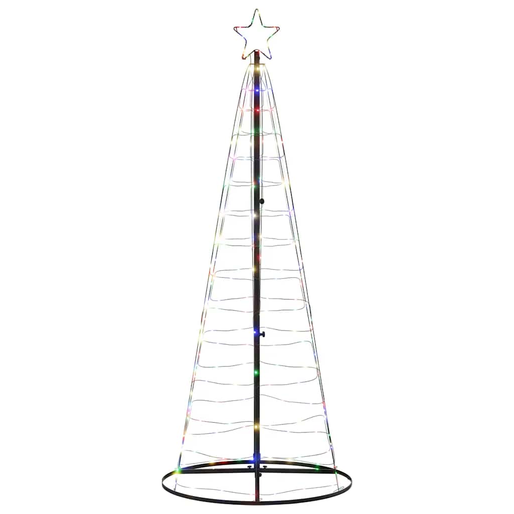 LED Christmas Tree 200 LEDs Colorful 182 cm