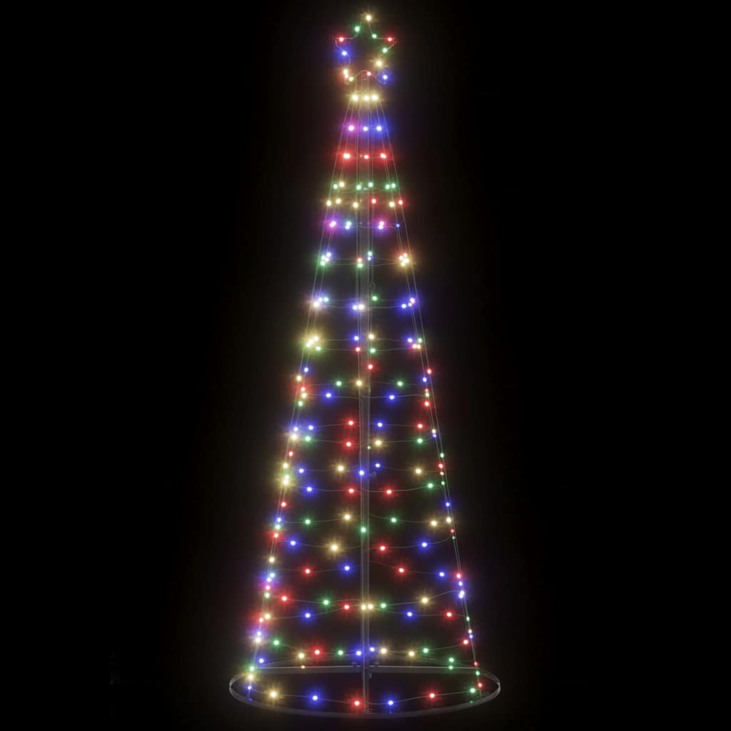 LED Christmas Tree 200 LEDs Colorful 182 cm