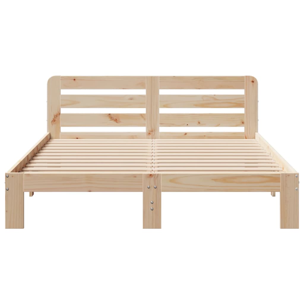 Bed Frame without Mattress 160x200 cm Solid Wood Pine