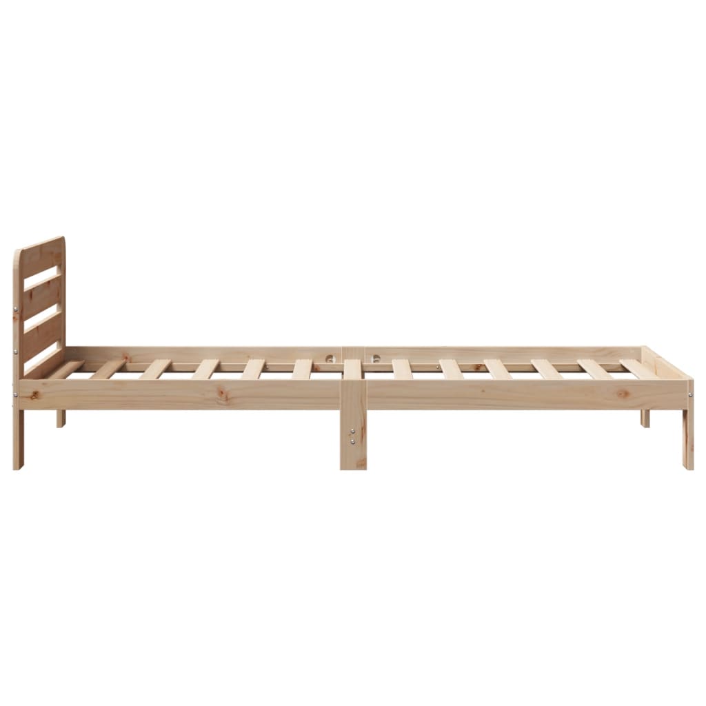 Bed Frame without Mattress 90x190 cm Single Solid Wood Pine