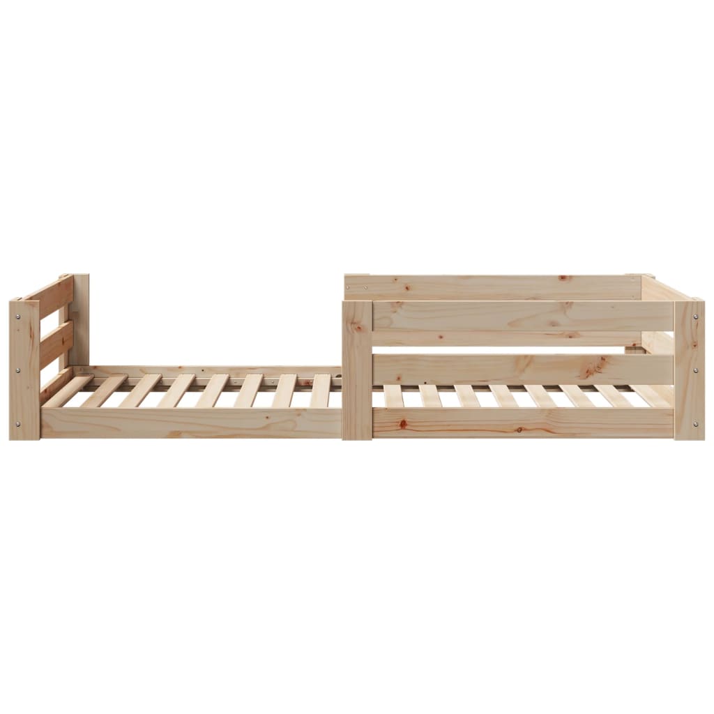 Bed Frame without Mattress 80x160 cm Solid Wood Pine