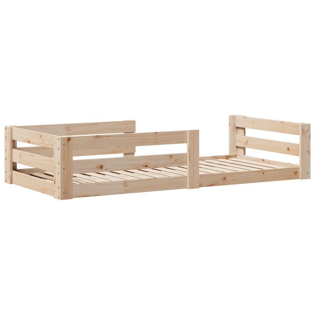 Bed Frame without Mattress 80x160 cm Solid Wood Pine