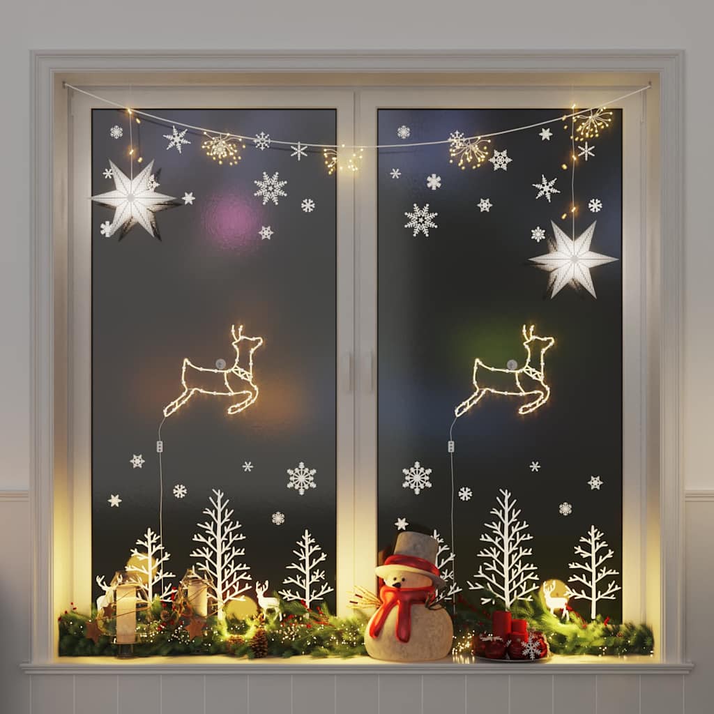 Christmas Lights Reindeer Silhouette 2 pcs 35 LEDs Warm White