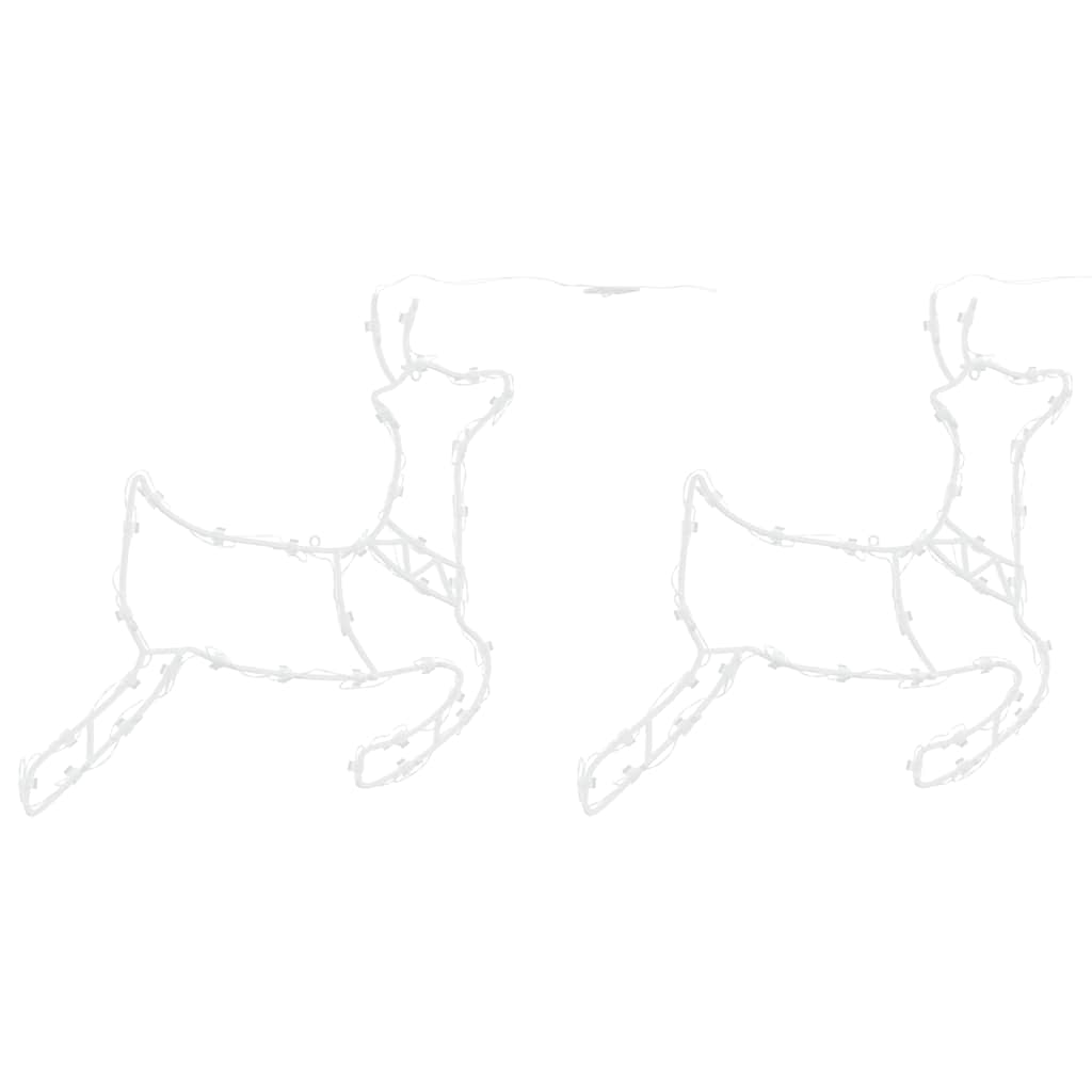 Christmas Lights Reindeer Silhouette 2 pcs 35 LEDs Warm White