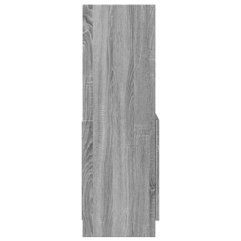 Highboard Grey Sonoma 92x33x100 cm Engineered Wood
