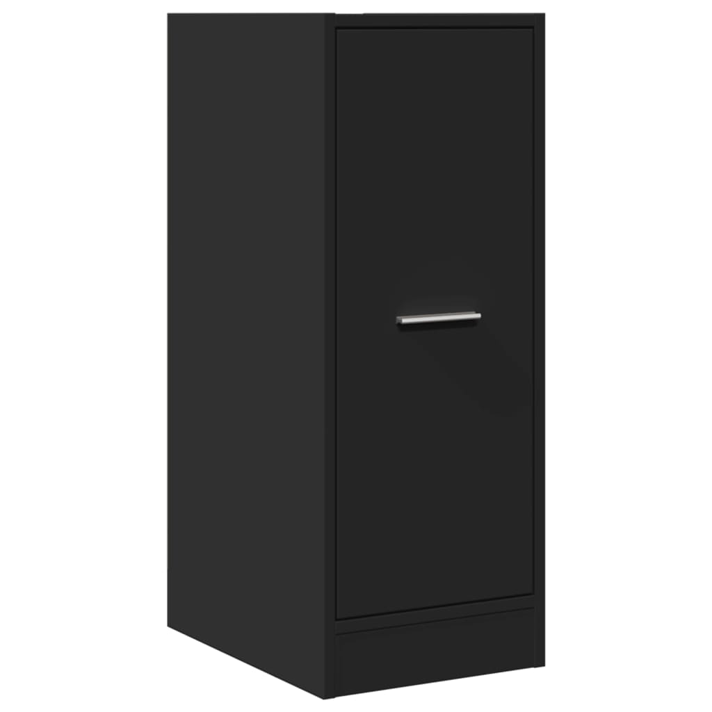Apothecary Cabinet Black 30x41x77.5 cm Engineered Wood