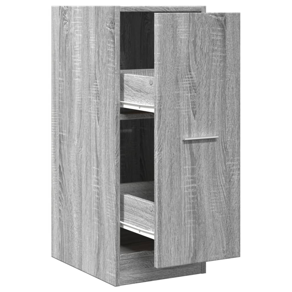 Apothecary Cabinet Grey Sonoma 30x41x77.5 cm Engineered Wood