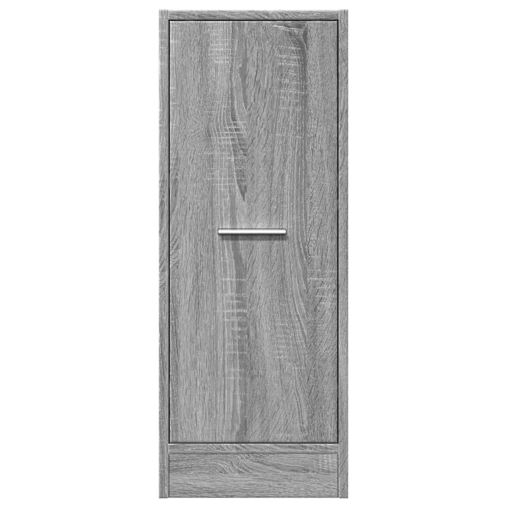 Apothecary Cabinet Grey Sonoma 30x41x77.5 cm Engineered Wood