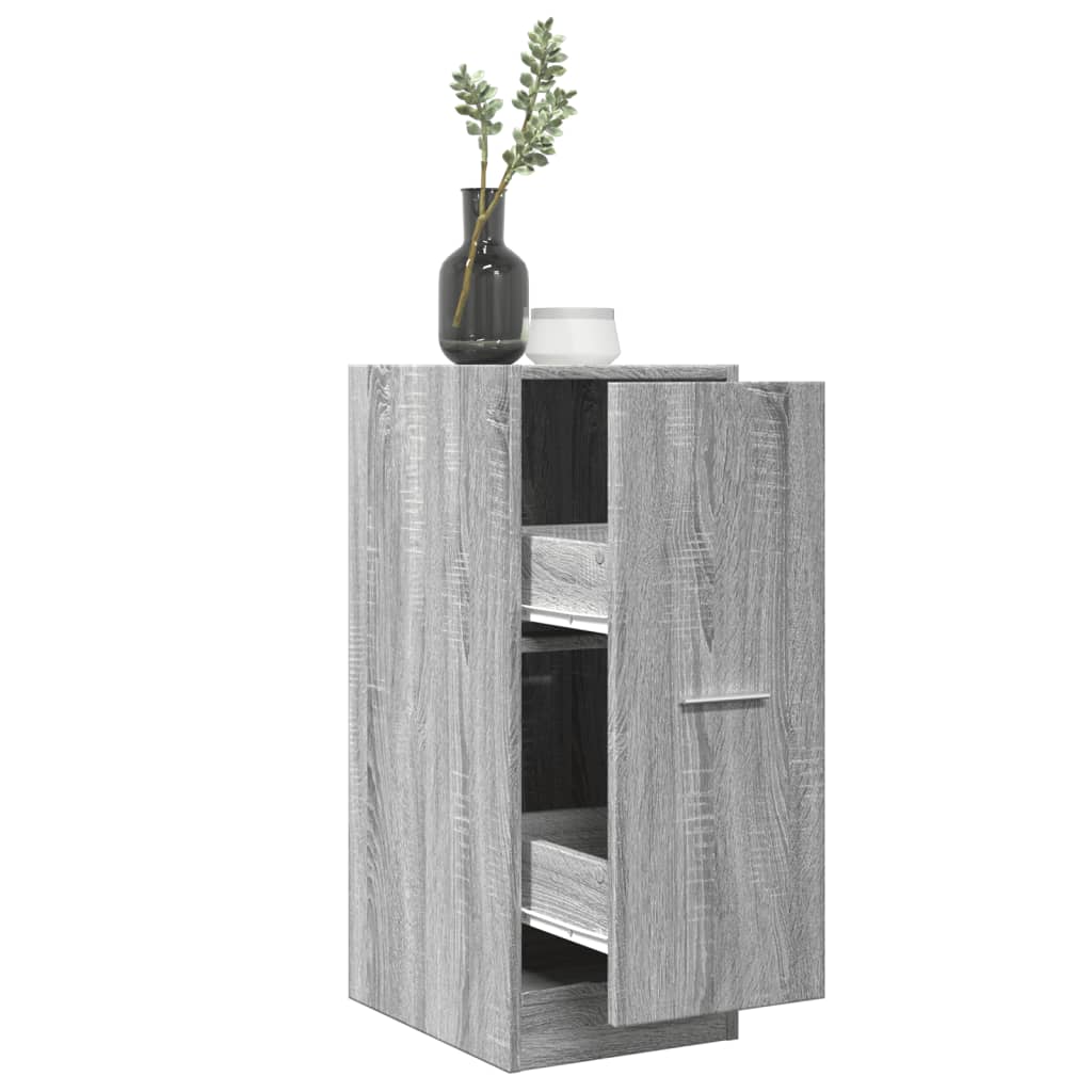 Apothecary Cabinet Grey Sonoma 30x41x77.5 cm Engineered Wood
