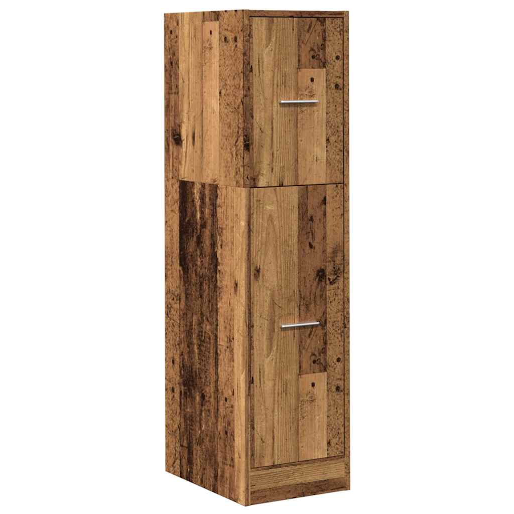Apothecary Cabinet Old Wood 30x41x118 cm Engineered Wood