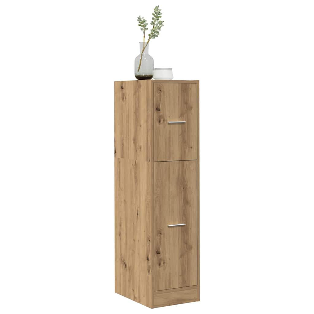 Apothecary Cabinet Artisian Oak 30x41x118 cm Engineered Wood