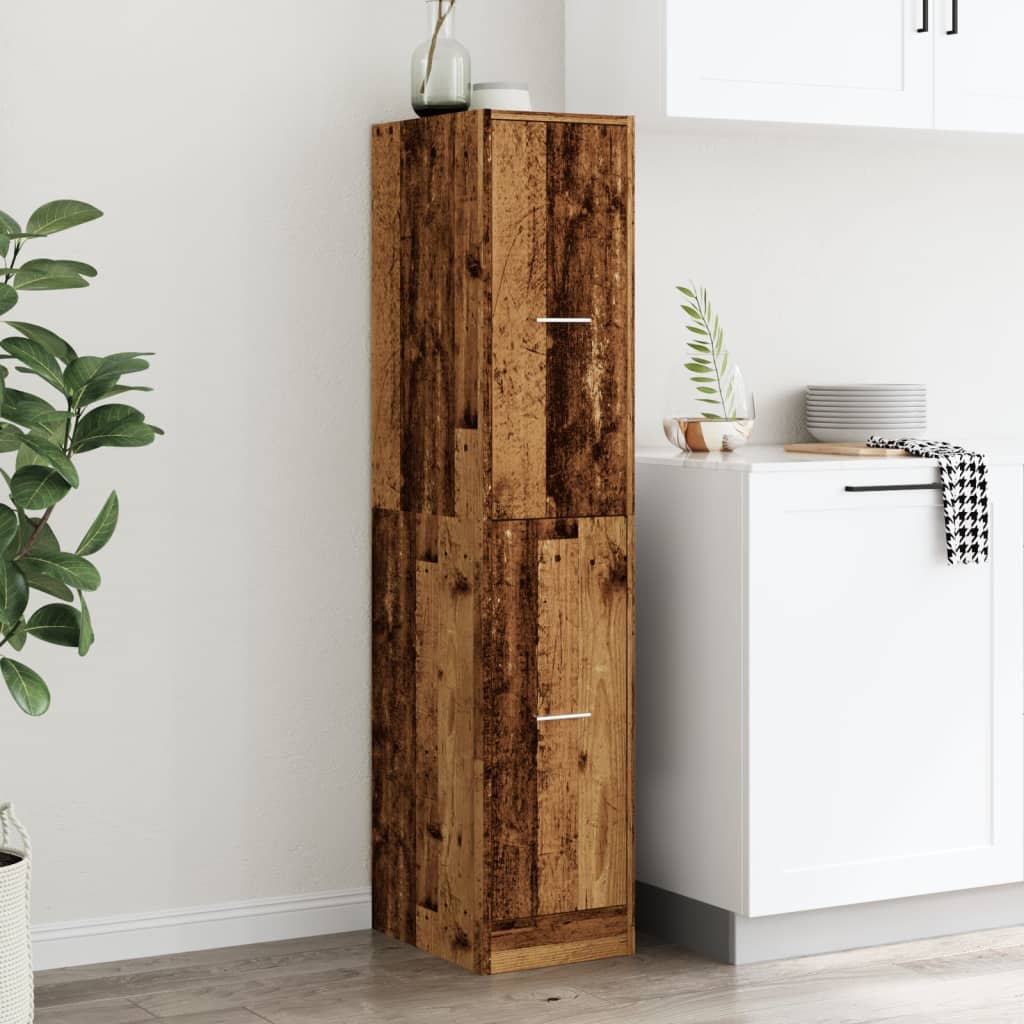 Apothecary Cabinet Old Wood 30x41x144.5 cm Engineered Wood