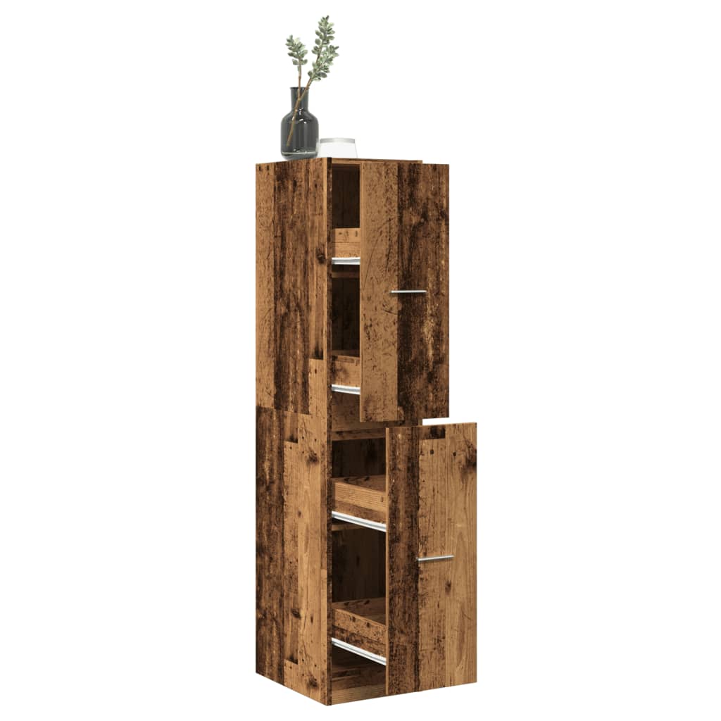 Apothecary Cabinet Old Wood 30x41x144.5 cm Engineered Wood
