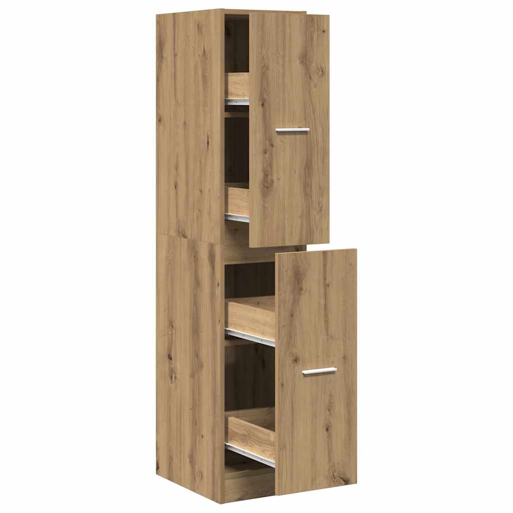 Apothecary Cabinet Artisian Oak 30x41x144.5 cm Engineered Wood