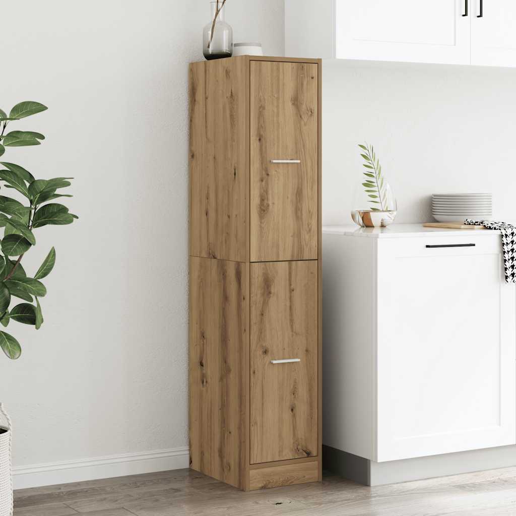 Apothecary Cabinet Artisian Oak 30x41x144.5 cm Engineered Wood