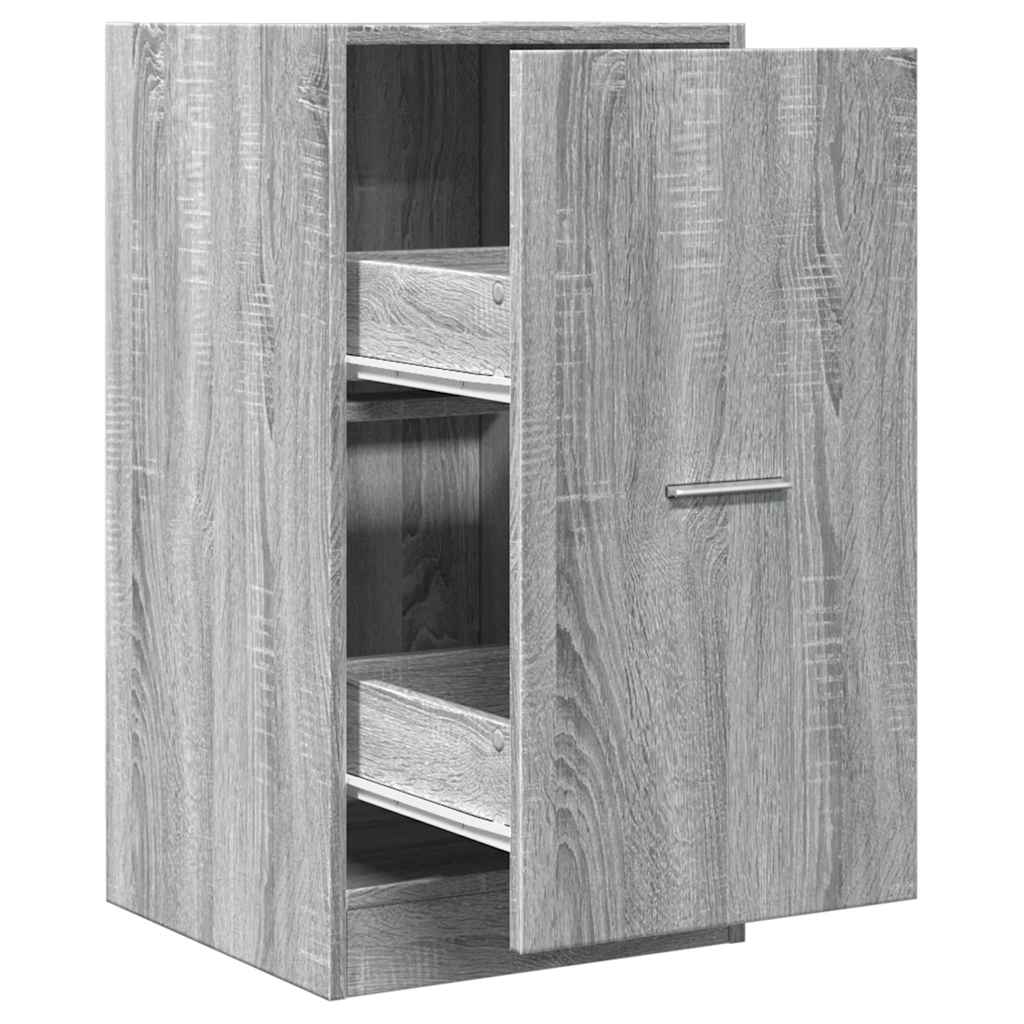 Apothecary Cabinet Grey Sonoma 40x41x77.5 cm Engineered Wood