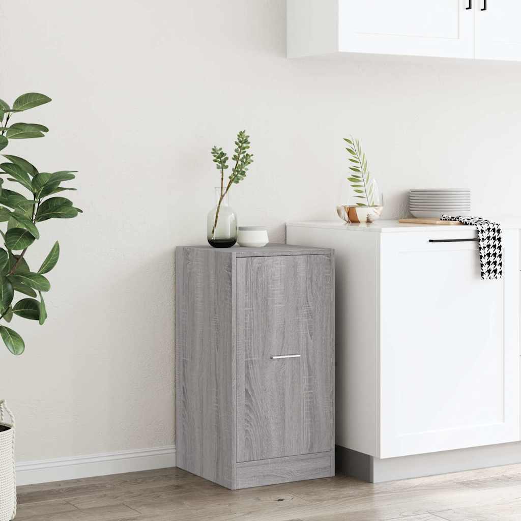 Apothecary Cabinet Grey Sonoma 40x41x77.5 cm Engineered Wood