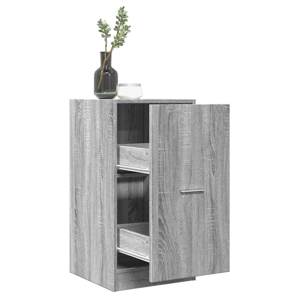 Apothecary Cabinet Grey Sonoma 40x41x77.5 cm Engineered Wood