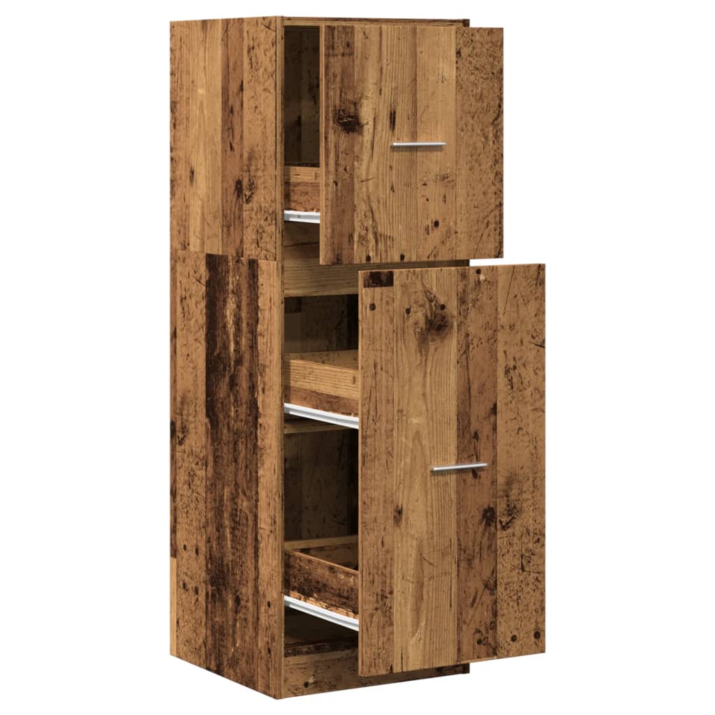 Apothecary Cabinet Old Wood 40x41x118 cm Engineered Wood