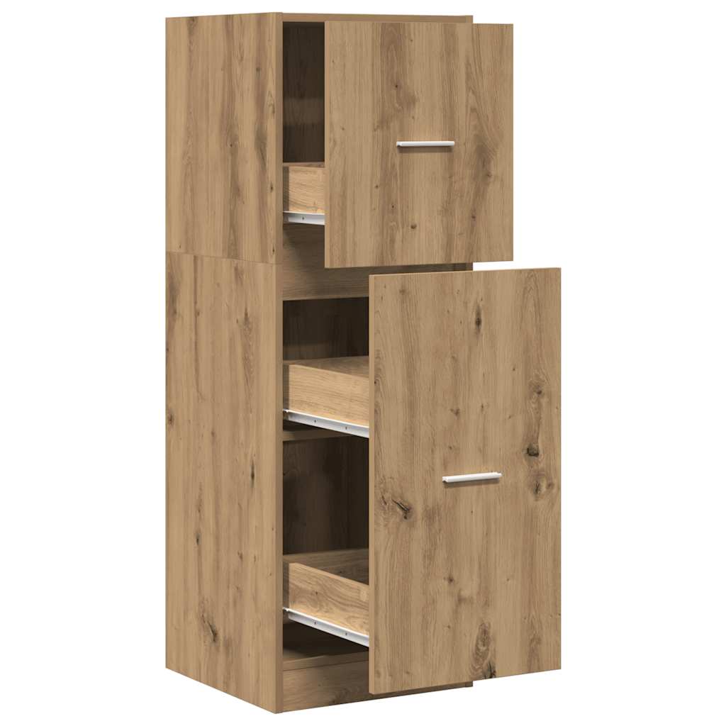 Apothecary Cabinet Artisian Oak 40x41x118 cm Engineered Wood