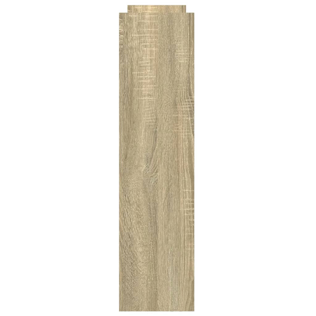 Narrow Storage Trolley 4 Tier Sonoma Oak Engineered Wood