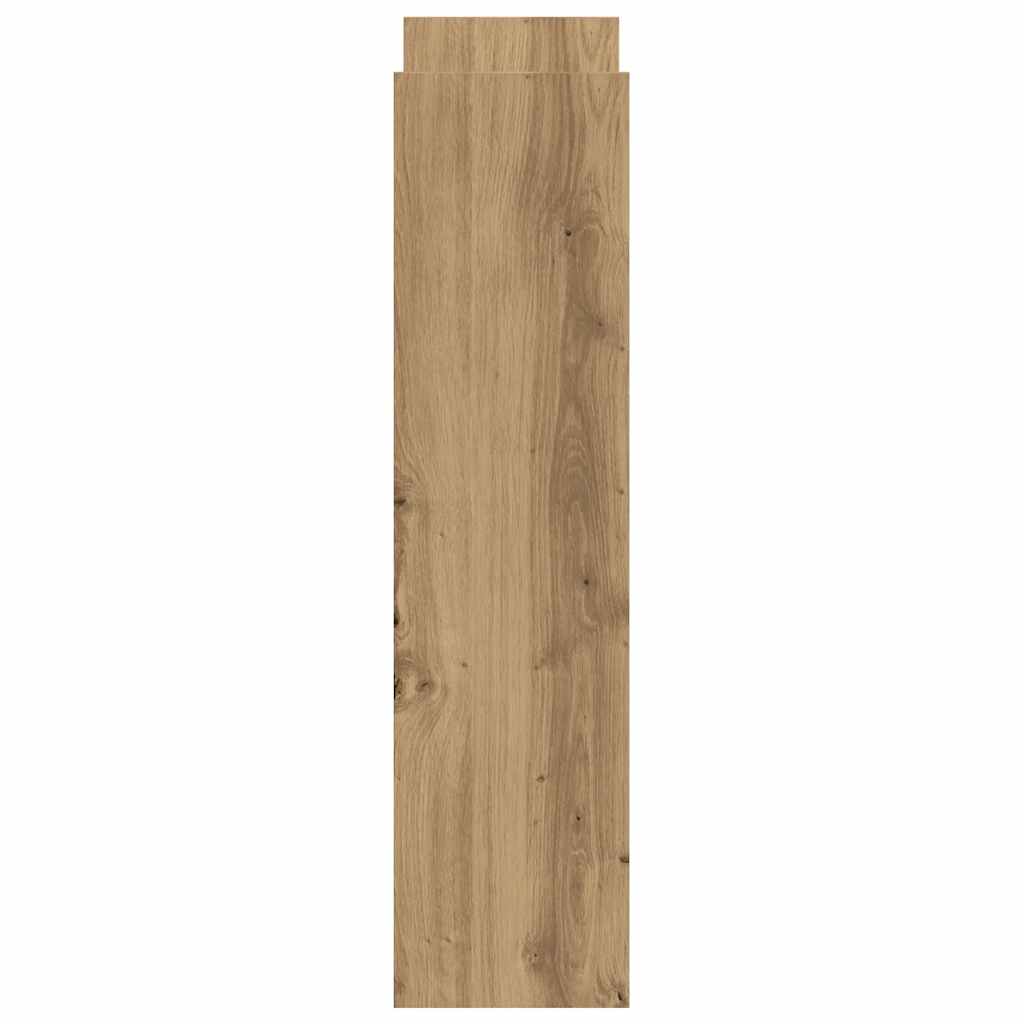 Narrow Storage Trolley 4 Tier Artisian Oak Engineered Wood