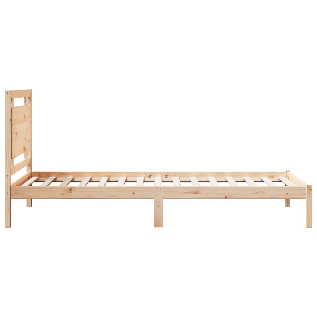Extra Long Bed Frame without Mattress 100x210 cm Solid Wood