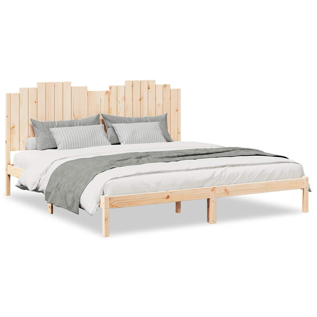 Extra Long Bed Frame without Mattress 200x220 cm Solid Wood
