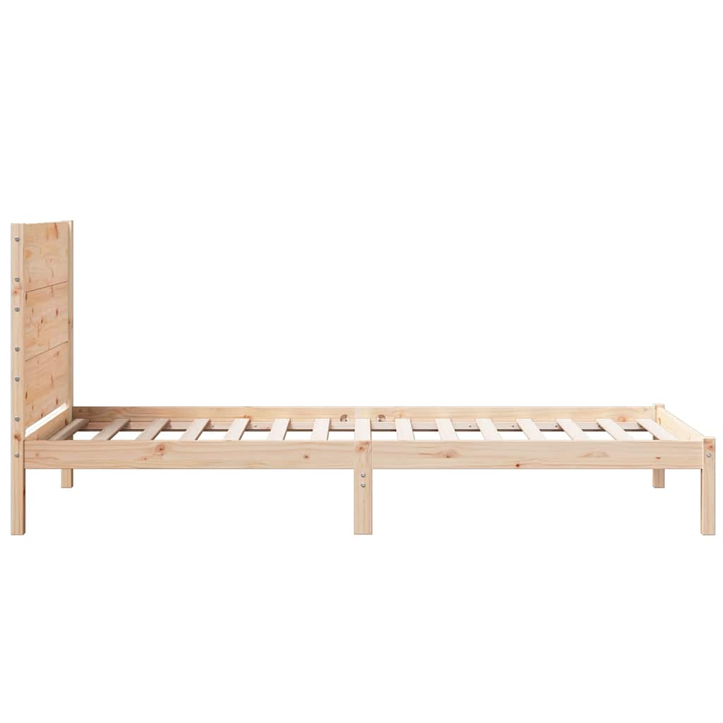 Extra Long Bed Frame without Mattress 90x220 cm Solid Wood