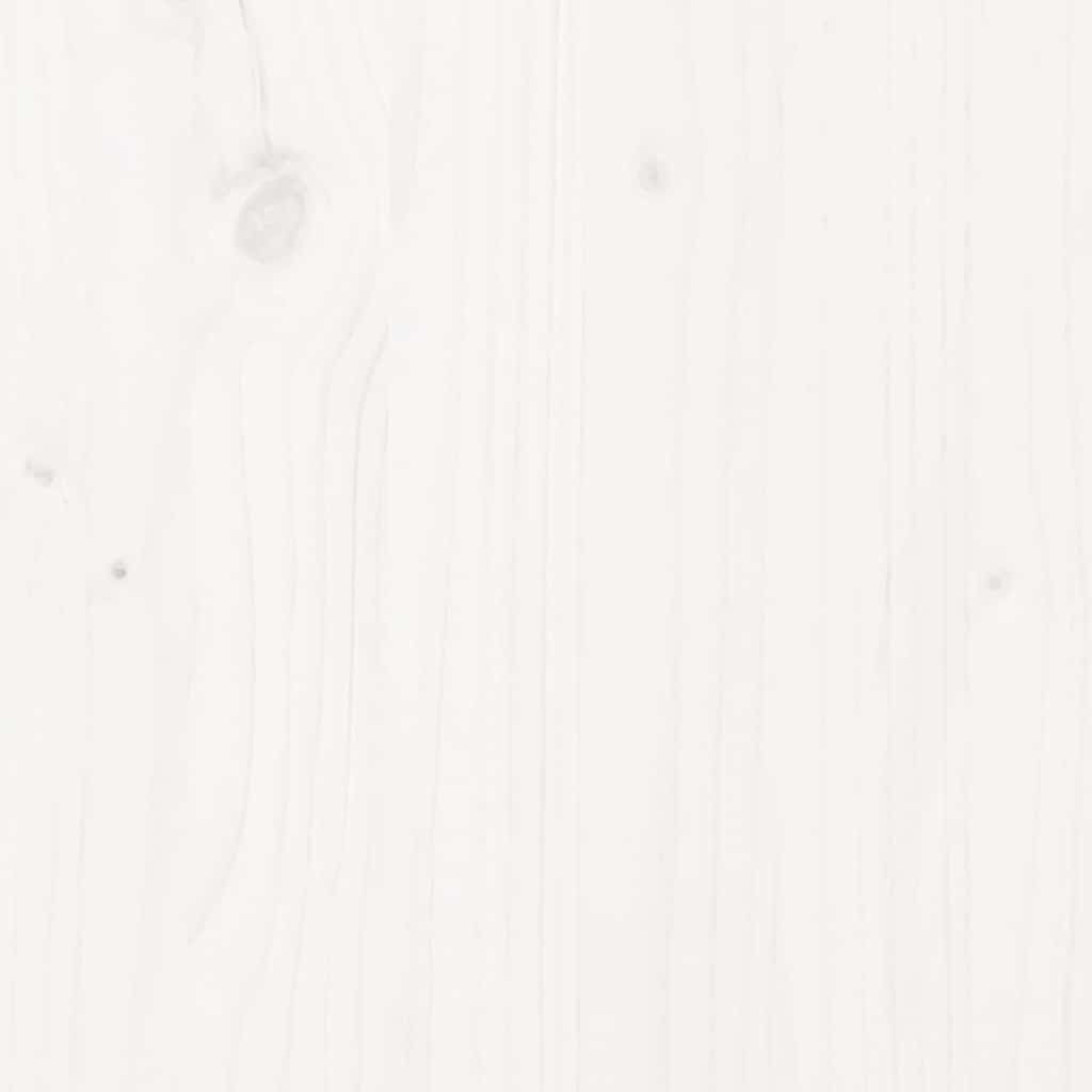 Extra Long Bed Frame without Mattress White 140x220 cm Solid Wood