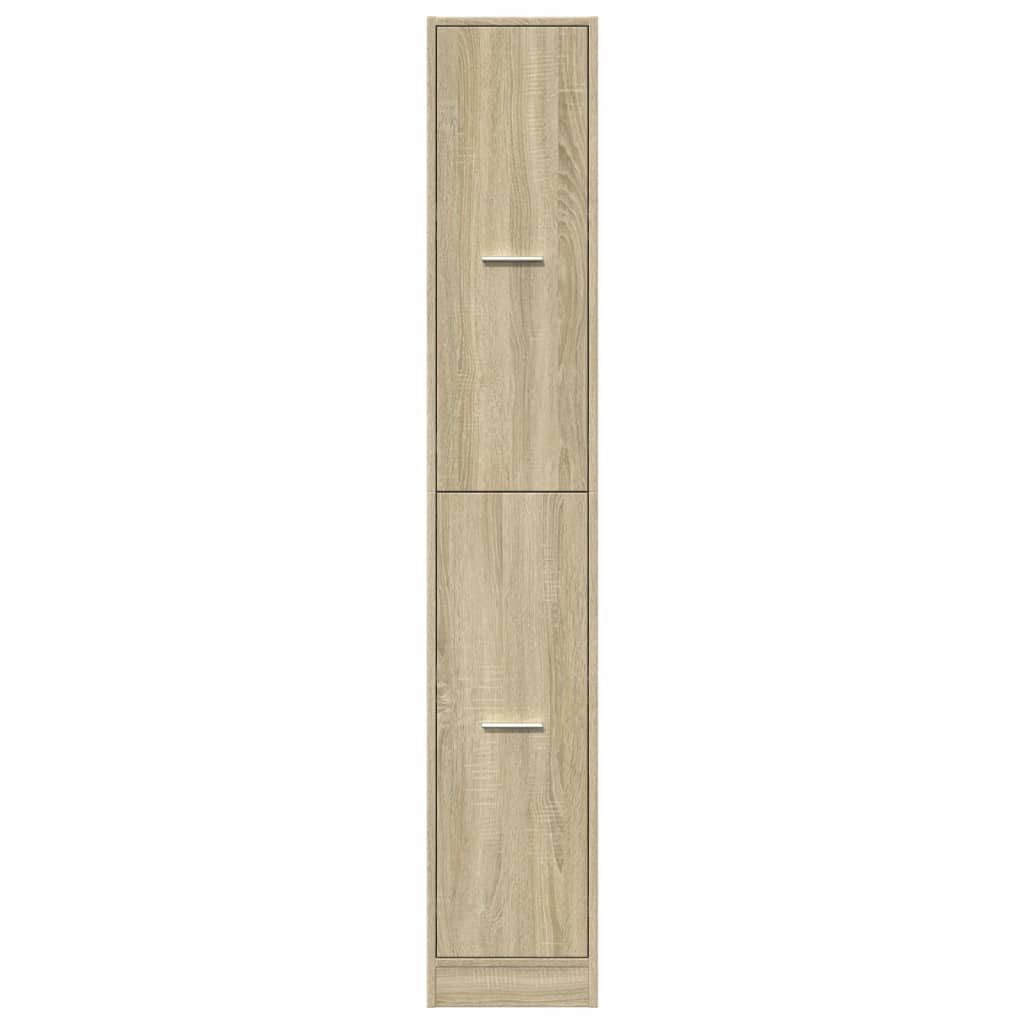 Apothecary Cabinet Sonoma Oak 30x41x174.5 cm Engineered Wood