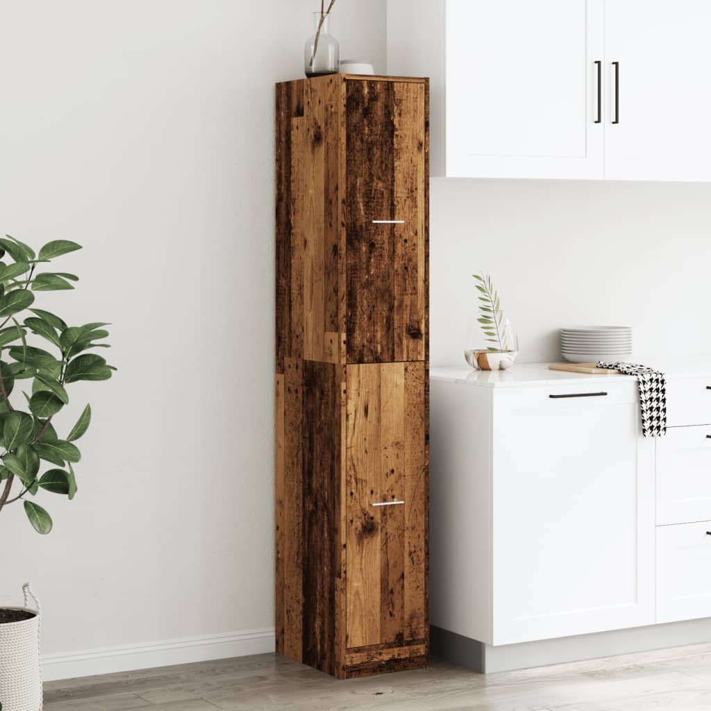 Apothecary Cabinet Old Wood 30x41x174.5 cm Engineered Wood